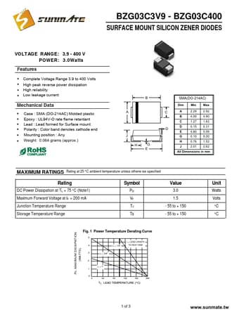  Datasheet Preview Page 1