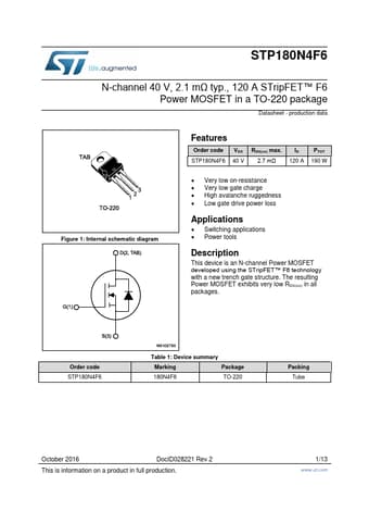  Datasheet Preview Page 1