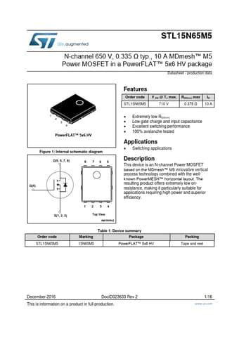  Datasheet Preview Page 1