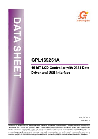  Datasheet Preview Page 1
