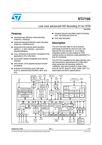  Datasheet Preview Page 1