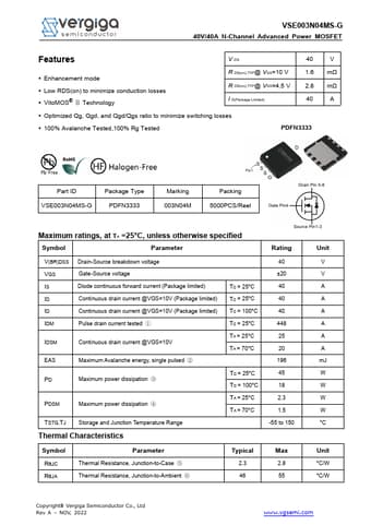  Datasheet Preview Page 1