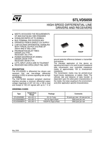  Datasheet Preview Page 1
