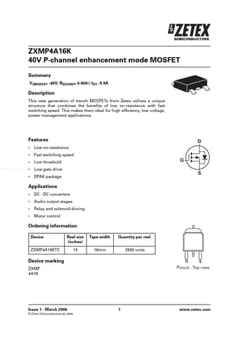  Datasheet Preview Page 1