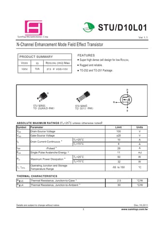  Datasheet Preview Page 1