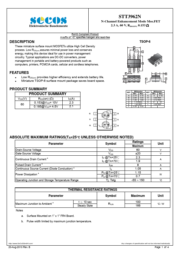  Datasheet Preview Page 1