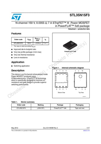  Datasheet Preview Page 1