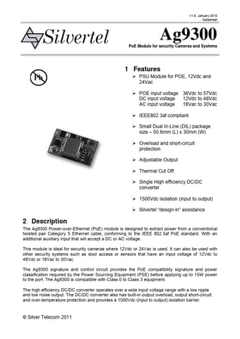  Datasheet Preview Page 1