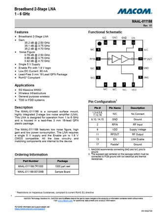  Datasheet Preview Page 1