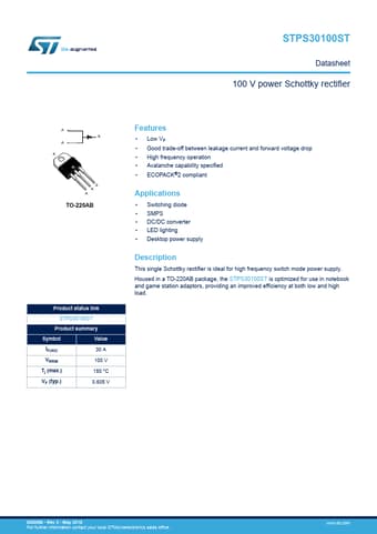  Datasheet Preview Page 1
