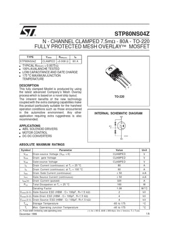 Datasheet Preview Page 1