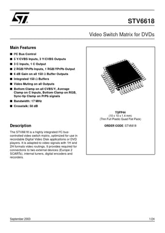  Datasheet Preview Page 1
