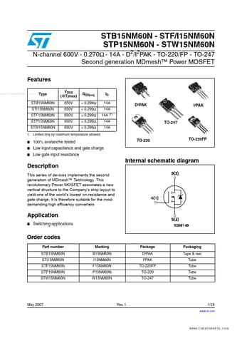 Datasheet Preview Page 1