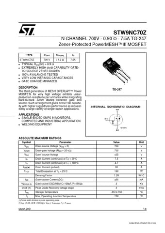  Datasheet Preview Page 1