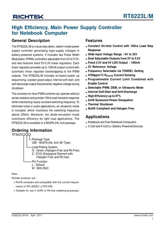  Datasheet Preview Page 1