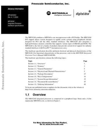  Datasheet Preview Page 1