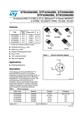  Datasheet Preview Page 1