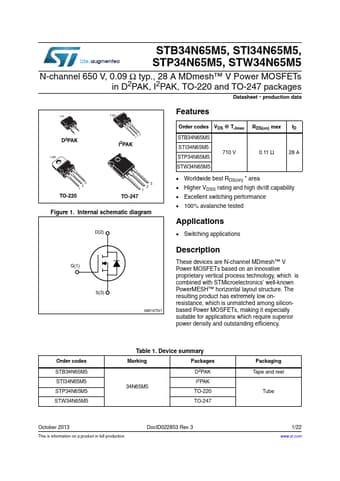  Datasheet Preview Page 1