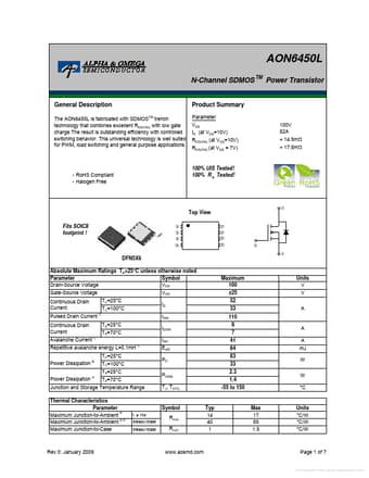  Datasheet Preview Page 1