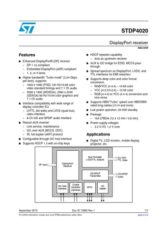  Datasheet Preview Page 1