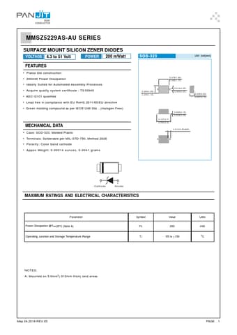  Datasheet Preview Page 1