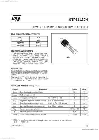  Datasheet Preview Page 1
