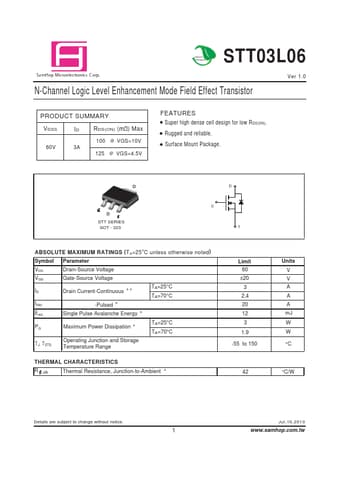  Datasheet Preview Page 1