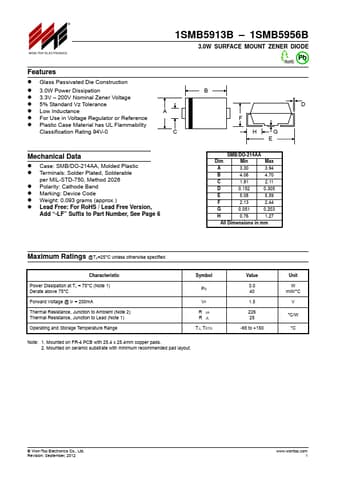  Datasheet Preview Page 1