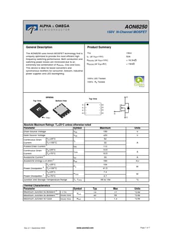  Datasheet Preview Page 1