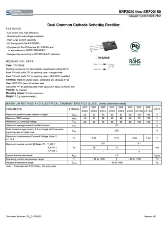  Datasheet Preview Page 1