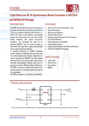  Datasheet Preview Page 1