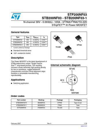  Datasheet Preview Page 1