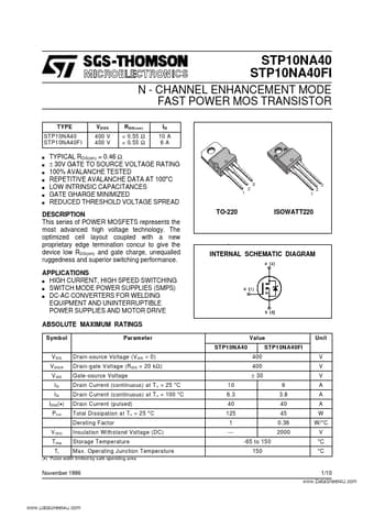  Datasheet Preview Page 1