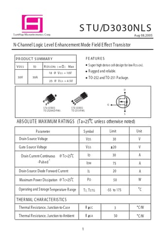  Datasheet Preview Page 1