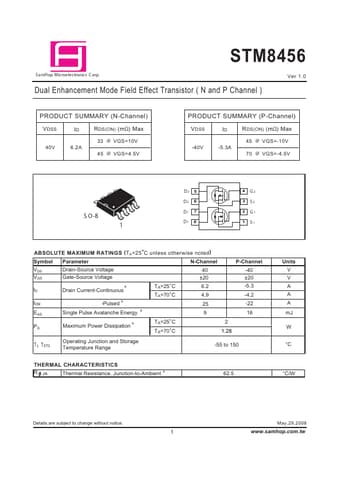  Datasheet Preview Page 1