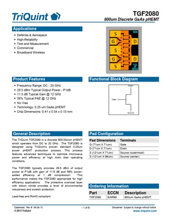  Datasheet Preview Page 1