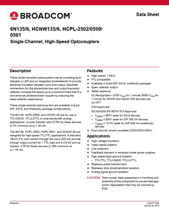  Datasheet Preview Page 1