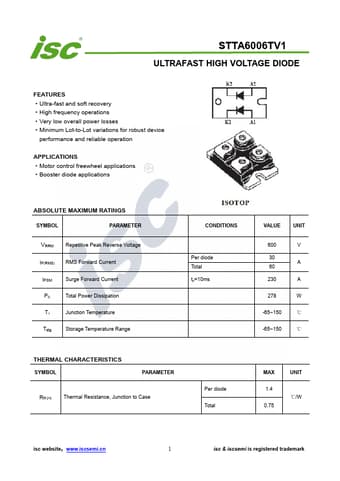  Datasheet Preview Page 1