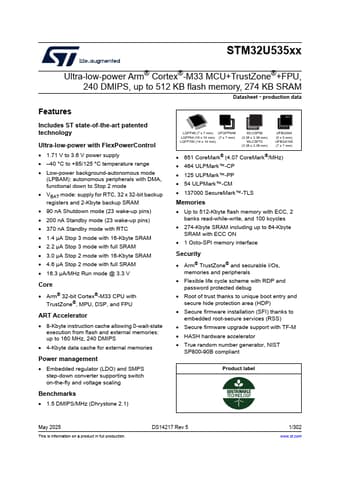  Datasheet Preview Page 1