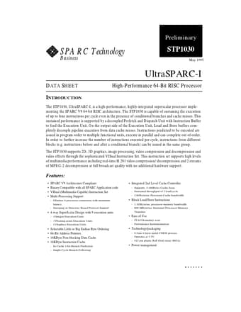  Datasheet Preview Page 1
