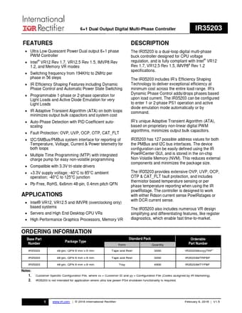  Datasheet Preview Page 1
