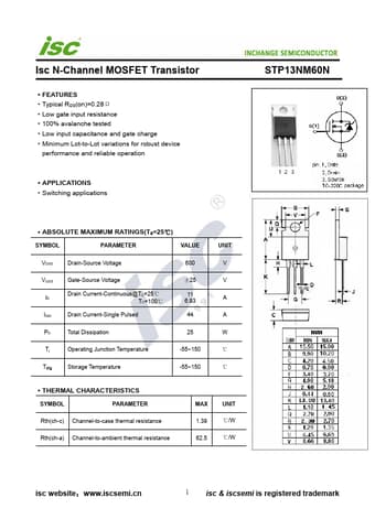  Datasheet Preview Page 1
