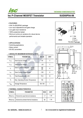  Datasheet Preview Page 1
