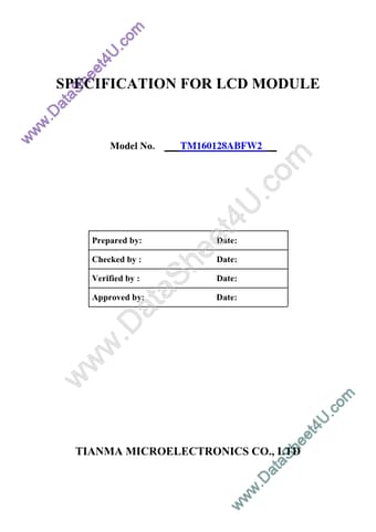  Datasheet Preview Page 1