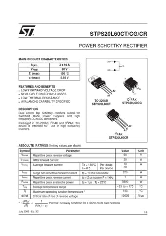  Datasheet Preview Page 1