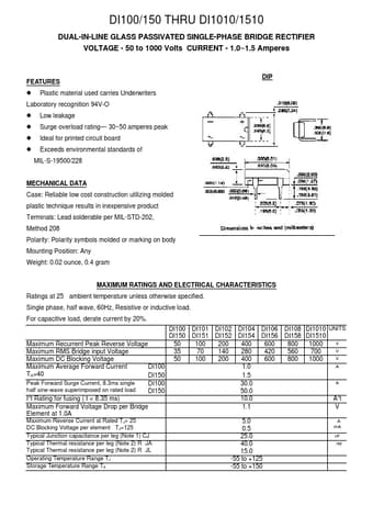  Datasheet Preview Page 1