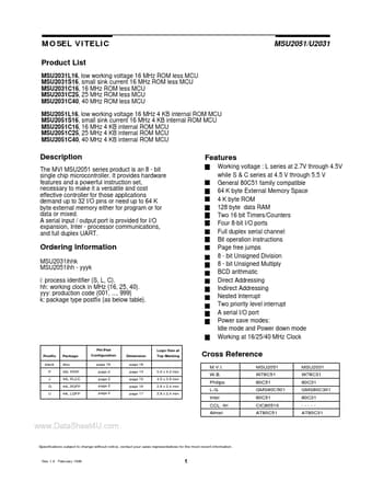  Datasheet Preview Page 1
