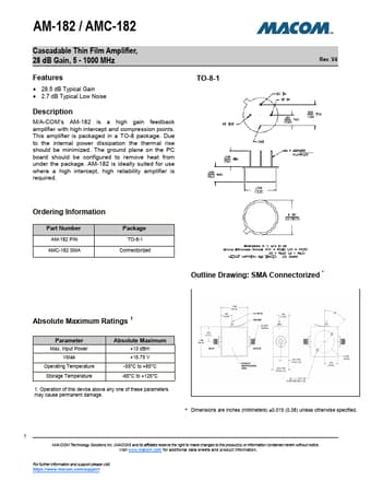  Datasheet Preview Page 1