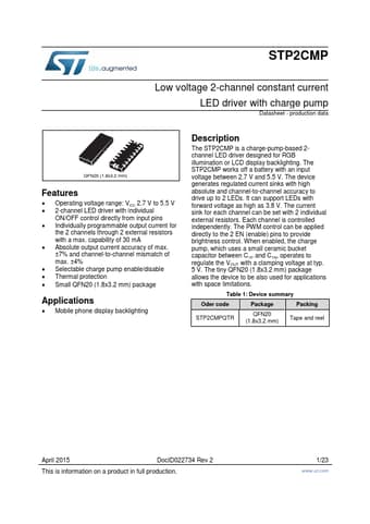  Datasheet Preview Page 1