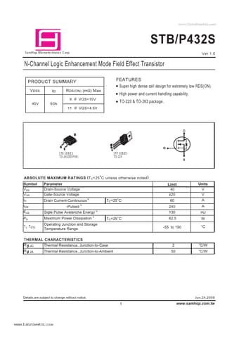  Datasheet Preview Page 1